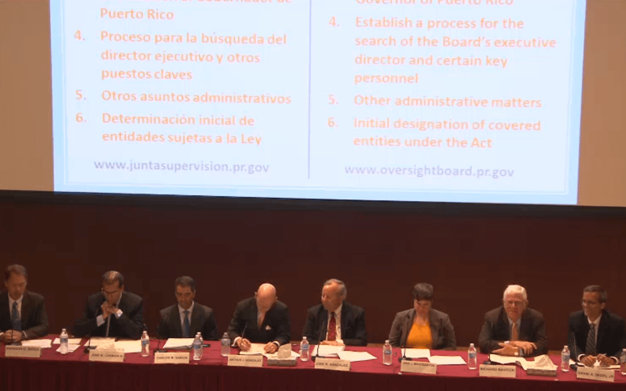 En 30 minutos la Junta de Supervisión Fiscal asume el control de Puerto Rico