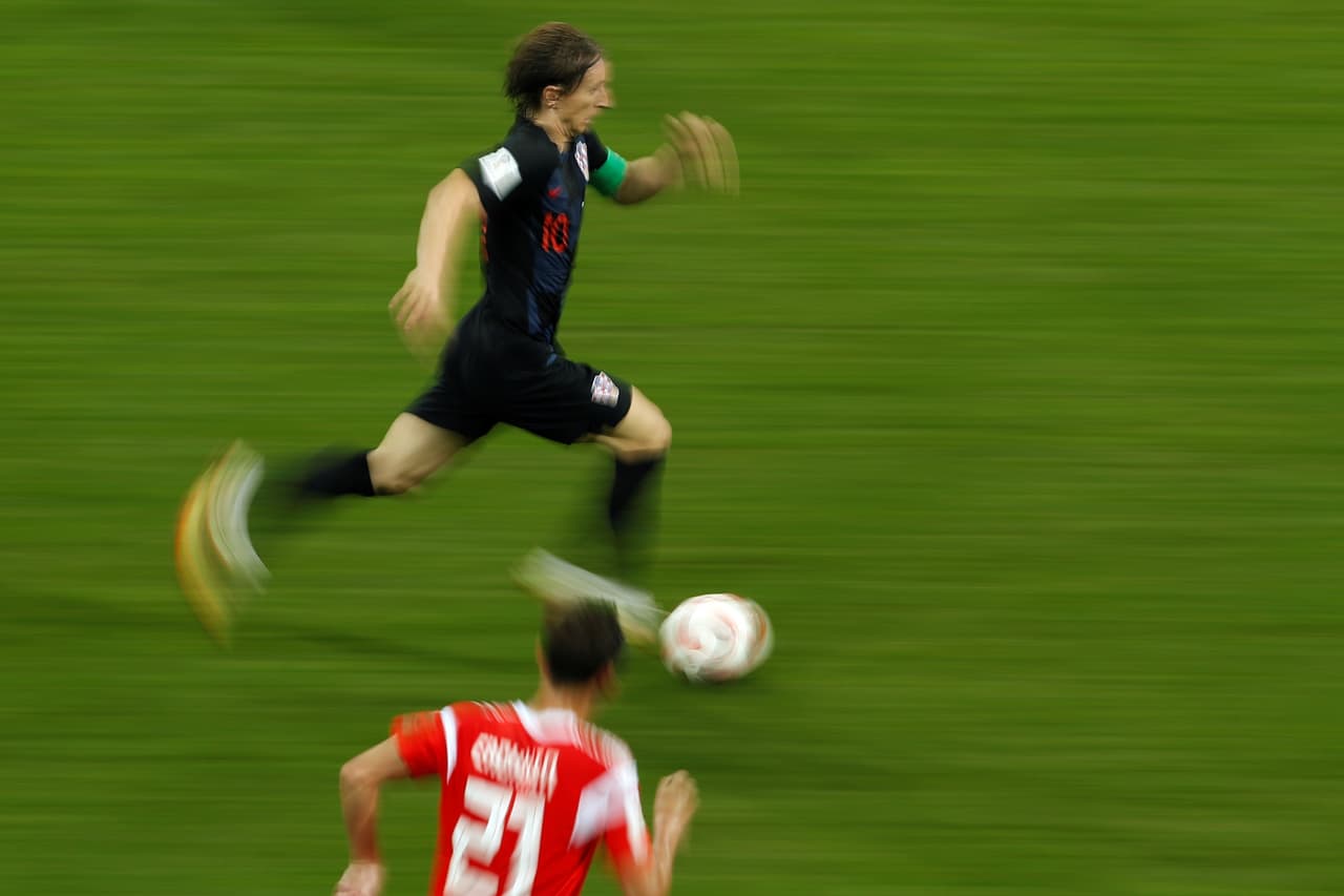 La velocidad la puso Luka Modric en el estadio de Sochi, para distribuir juego a sus compañeros en los minutos finales del tiempo reglamentario.