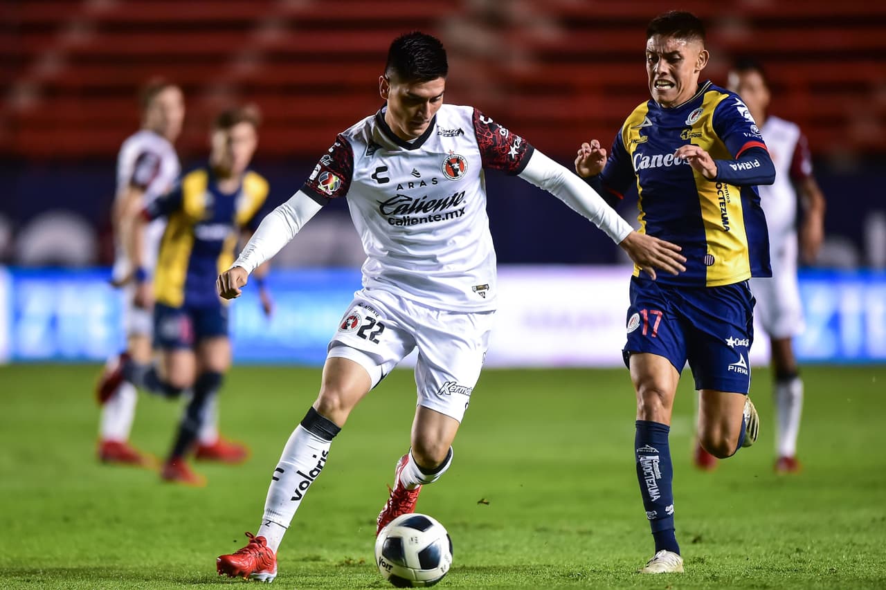 Con un hat trick de Germán Berterame y gol de Facundo Waller, Atlético San Luis golea 4-1 a Tijuana.
