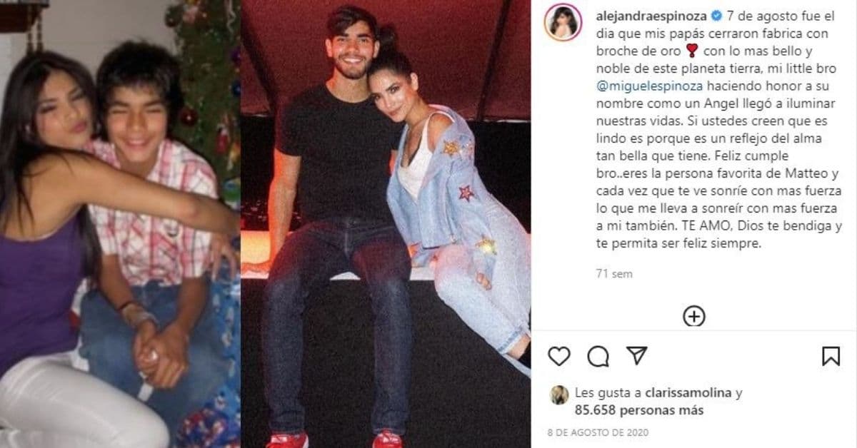 Esta no es la primera vez que la famosa presume a su hermano en redes sociales, pues en 2020, le dedicó una emotiva felicitación de cumpleaños, en la que aseguró que “haciendo honor a su nombre, como un Ángel llegó a iluminar nuestras vidas”.