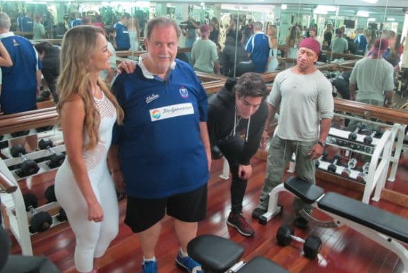 Raúl presume de una buena condición para hacer ejercicio.