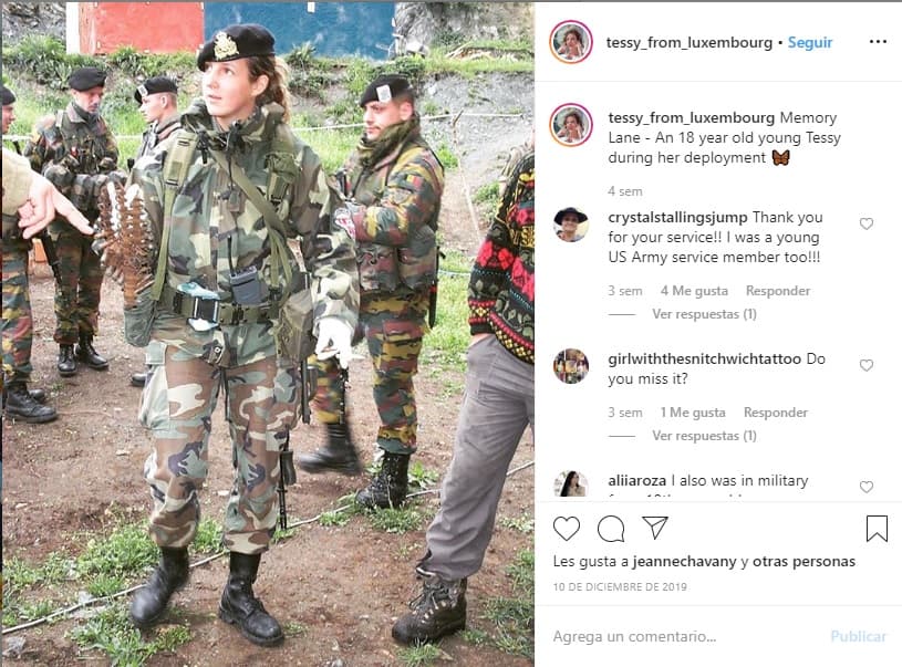 La exprincesa se unió al Ejército de Luxemburgo a los 
<b>18 años</b>.