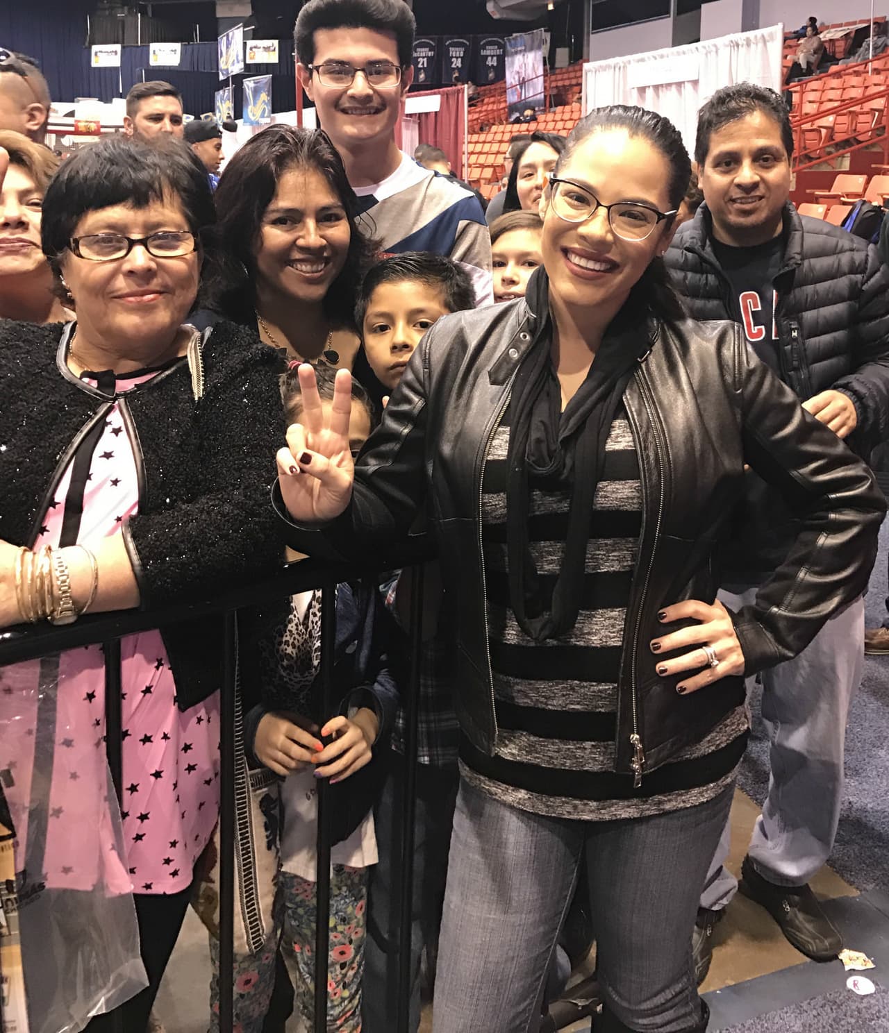 Y a Ericka Pino disfrutando de lo lindo.