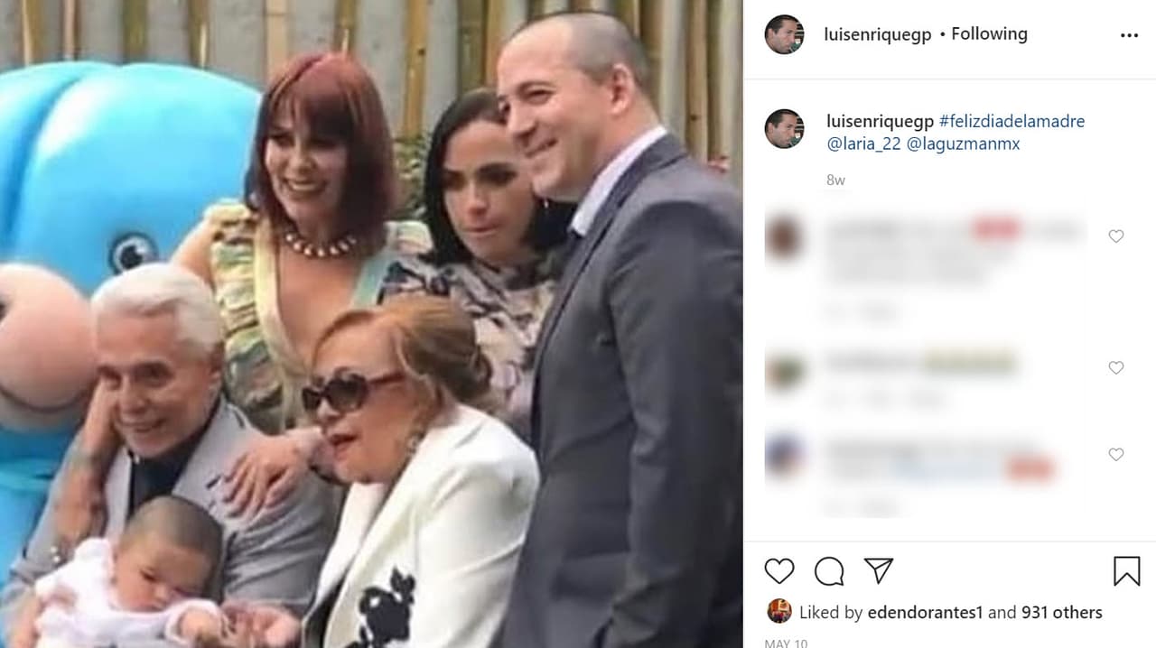 Con ella sí llegó al altar en 1967. Un año después tuvieron a Alejandra Guzmán y luego a Luis Enrique, los dos únicos hijos en común que procrearon. 
<br>