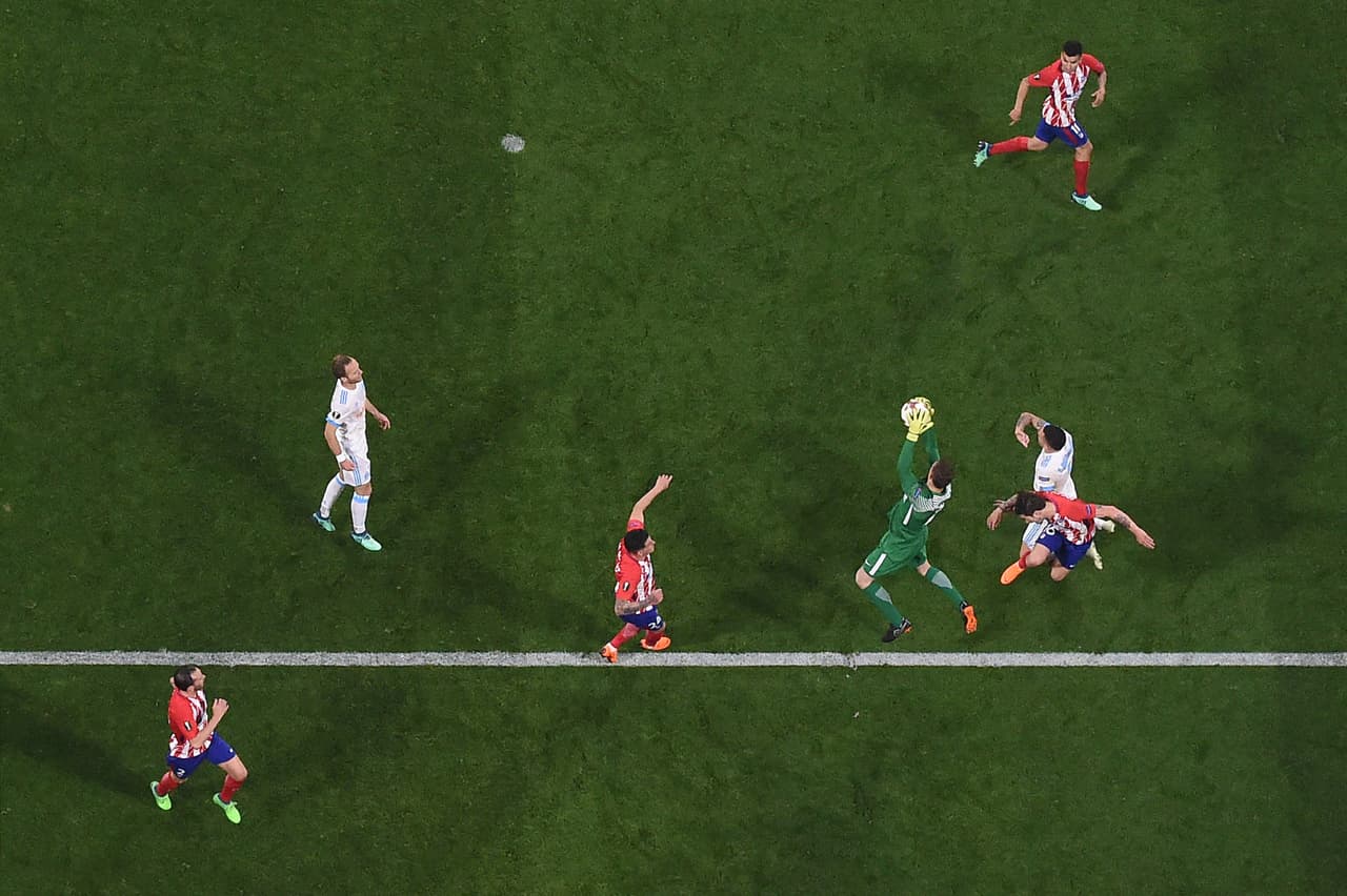 El arquero esloveno Jan Oblak fue de nuevo un estandarte de seguridad en el arco de Atlético de Madrid.