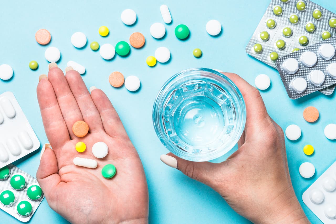 Diferentes pastillas.