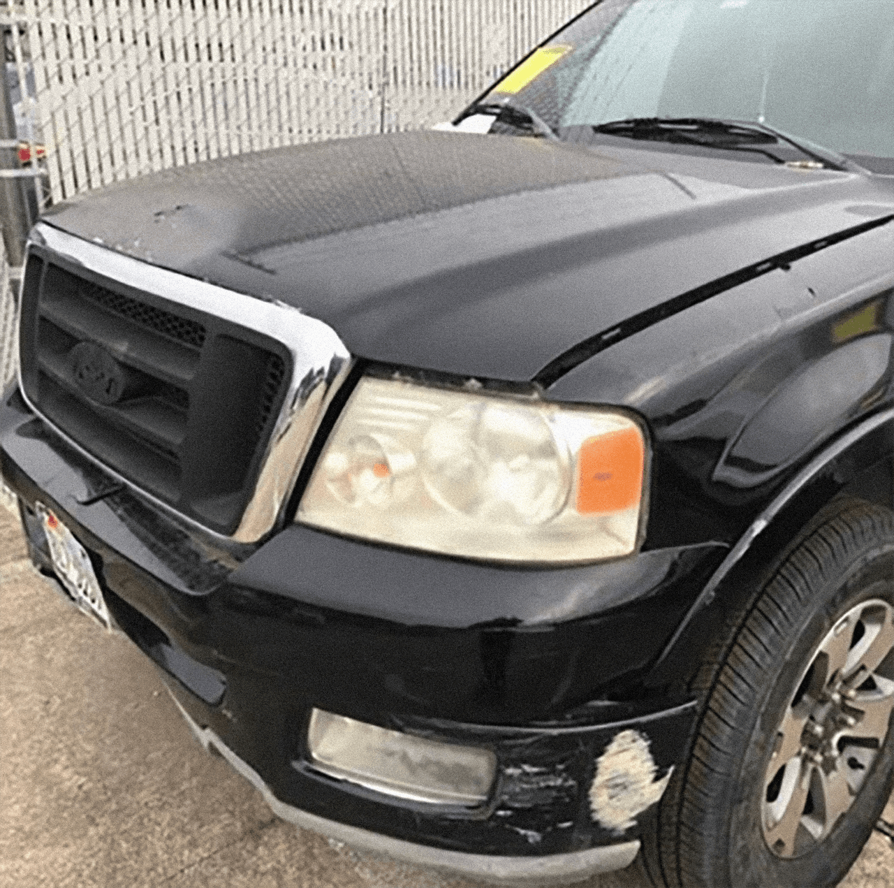 La camioneta es una Ford F-150 de décima primera generación del año 2004.