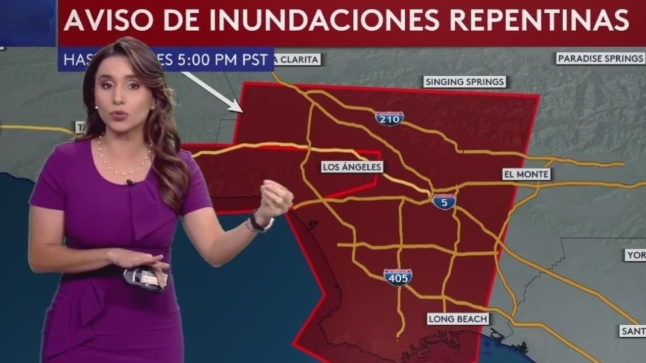 Alerta por inundaciones repentinas en California: Mapa de zonas en riesgo por lluvias y ráfagas de viento