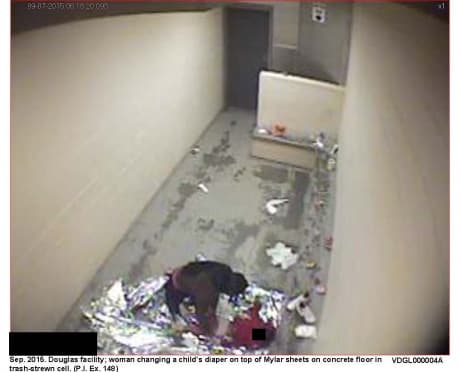 Celdas de la Patrulla Fronteriza donde son detenidos los inmigrantes que cruzan la frontera