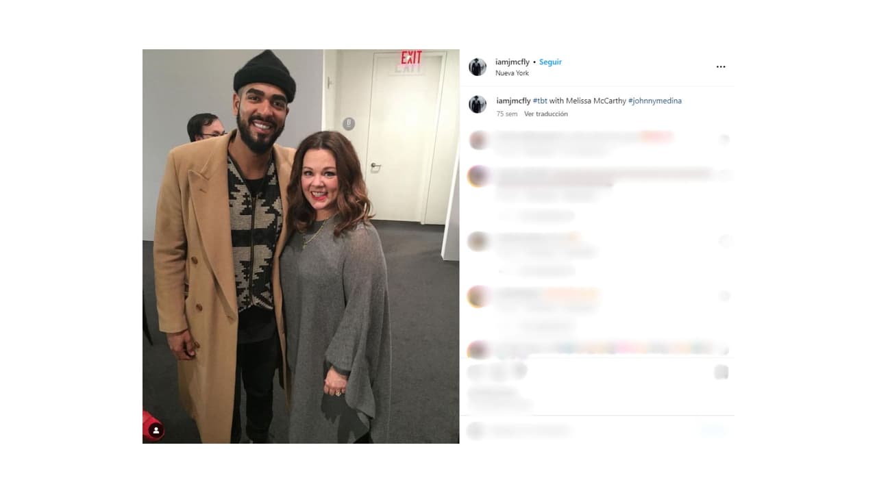 Johnny Medina solía compartir fotografías con algunos famosos.