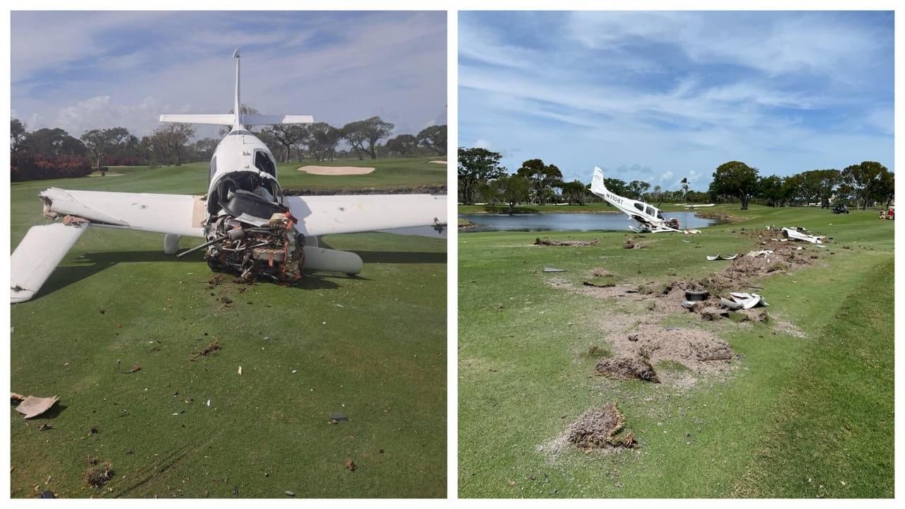 Una avioneta se estrella en un campo de golf de Cayo Largo: hay un hospitalizado