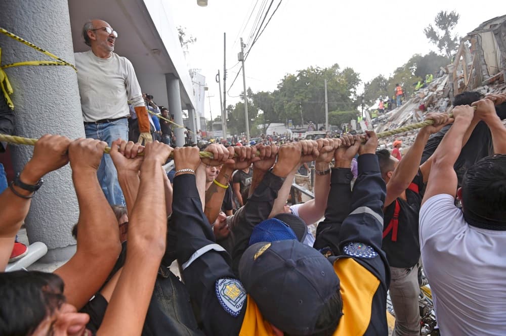 Solidaridad por terremoto en México 2017.