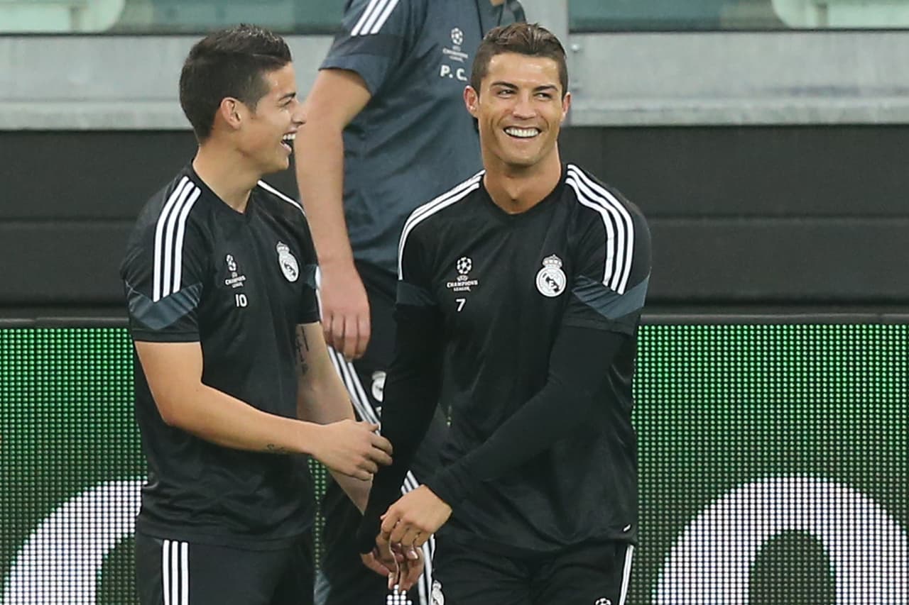 Mira la imitación cómica de Ronaldo a James