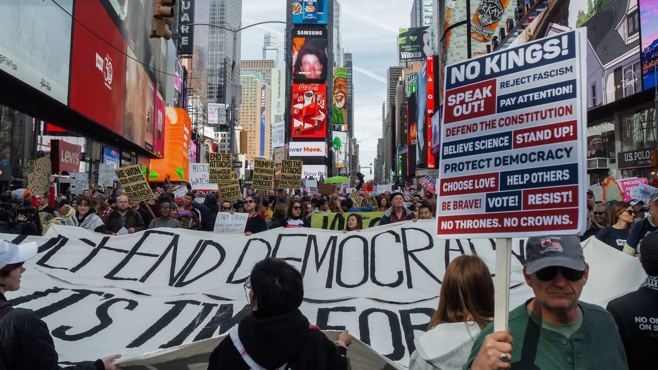 No Kings en Nueva York: miles protestarán en toda la ciudad este 28 de marzo.