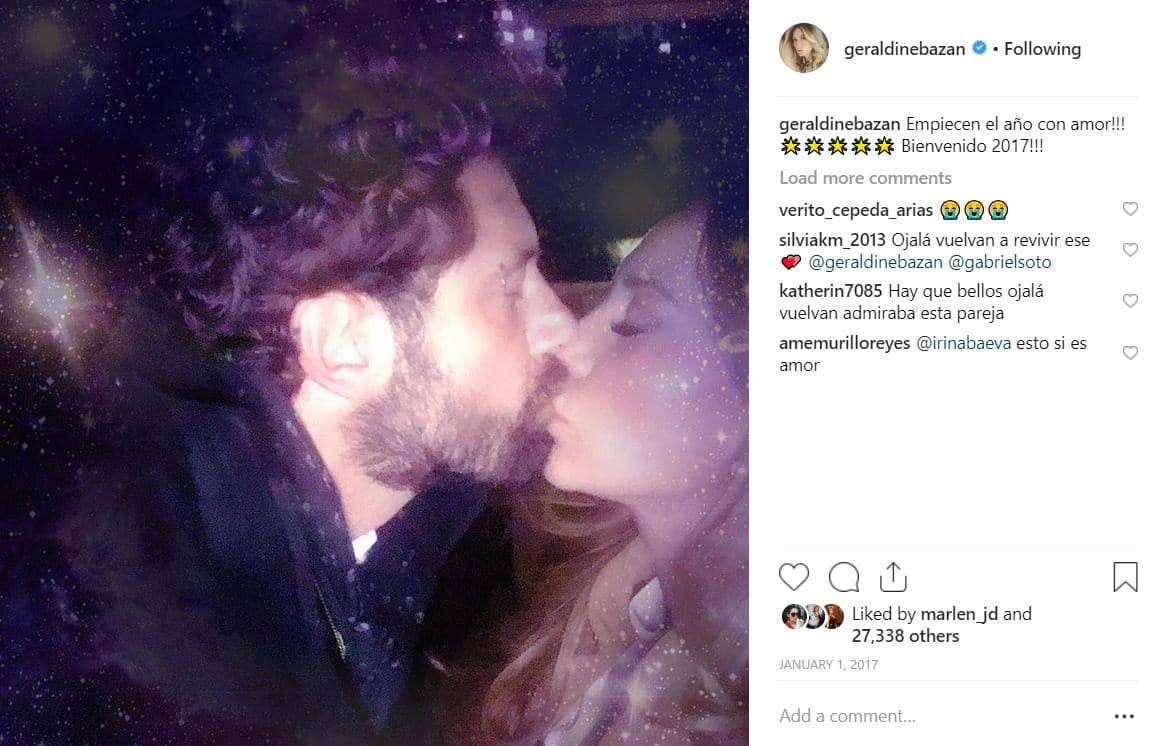 Además, luego de comer las uvas y ver los fuegos artificiales en Año Nuevo, Geraldine y Gabriel se besaban. ¿Seguirá la tradición con Irina?.