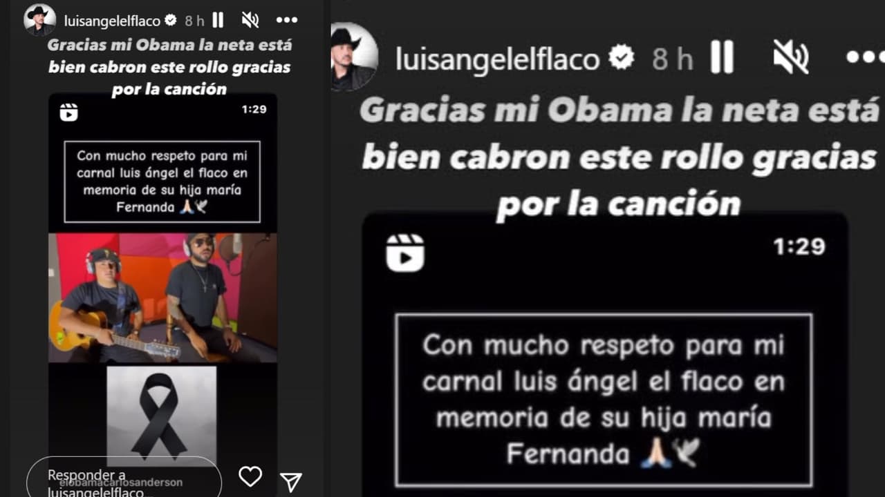 Con este mensaje reapareció en redes sociales Luis Ángel 'El Flaco' tras la muerte de su hija María Fernanda.