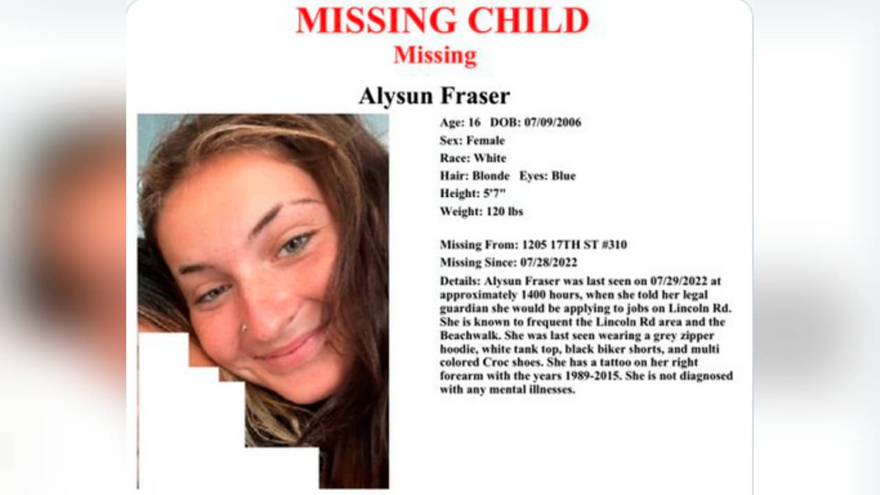 Policía busca a adolescente de 16 años desaparecida en Miami Beach