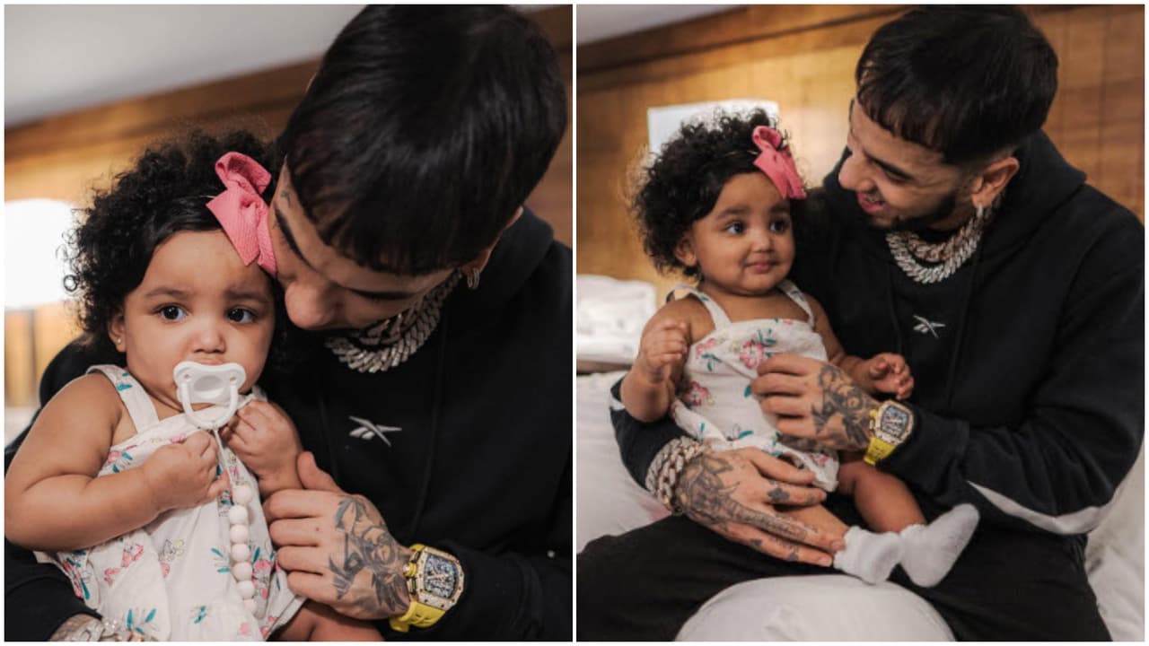 Anuel y su hija Gianella convivieron por primera vez.