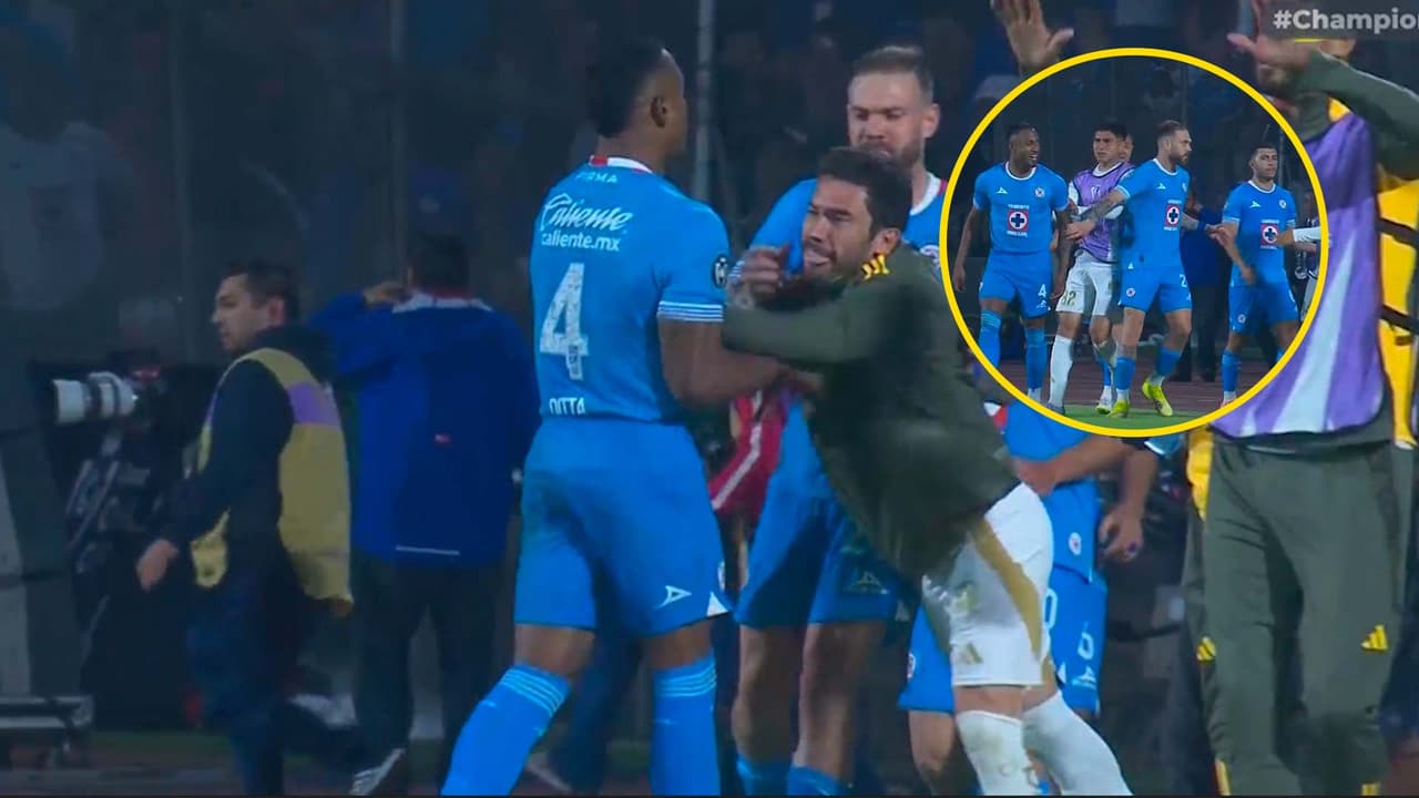 Se calientan y se arma la bronca en el Cruz Azul vs. Tigres