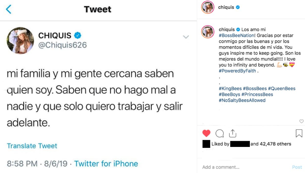 A sus fans, su 'Boss Bee Nation', les agradeció todo su apoyo e inspiración.