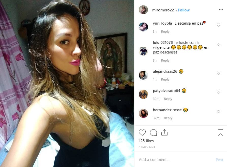 Seguidores de Michel han dejado sus condolencias en algunas de las publicaciones de la joven de 25 años.