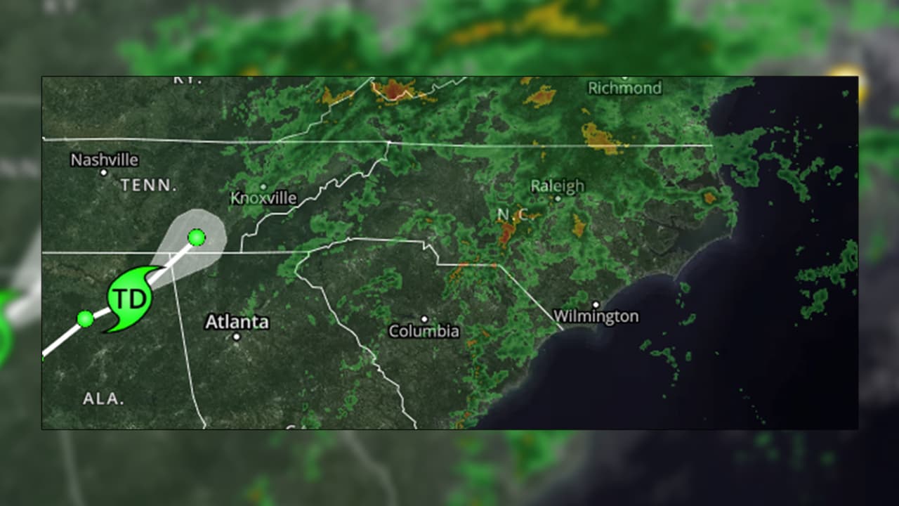 Sistema tropical Beta deja fuertes lluvias a su paso por Carolina del Norte 