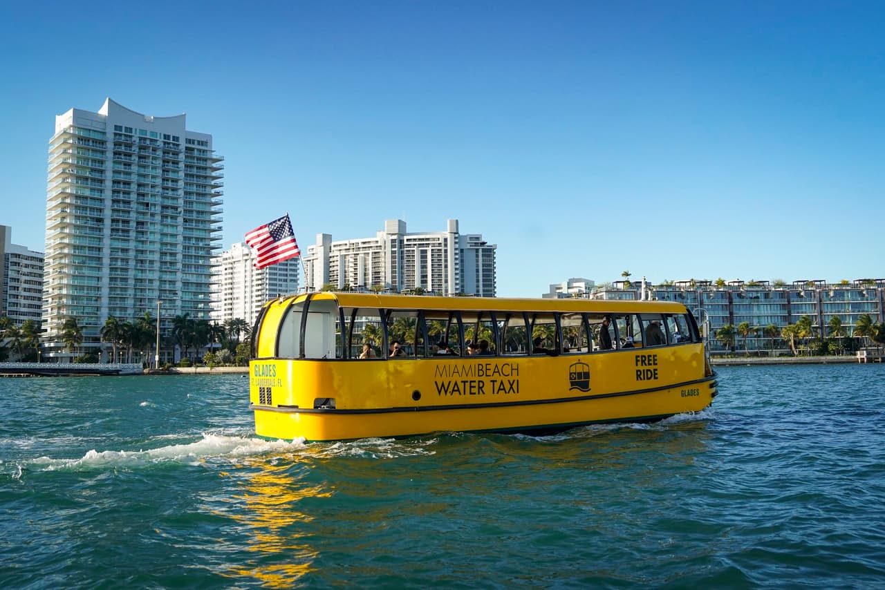 El taxi acuático gratuito para ir y regresar a Miami Beach será un servicio permanente