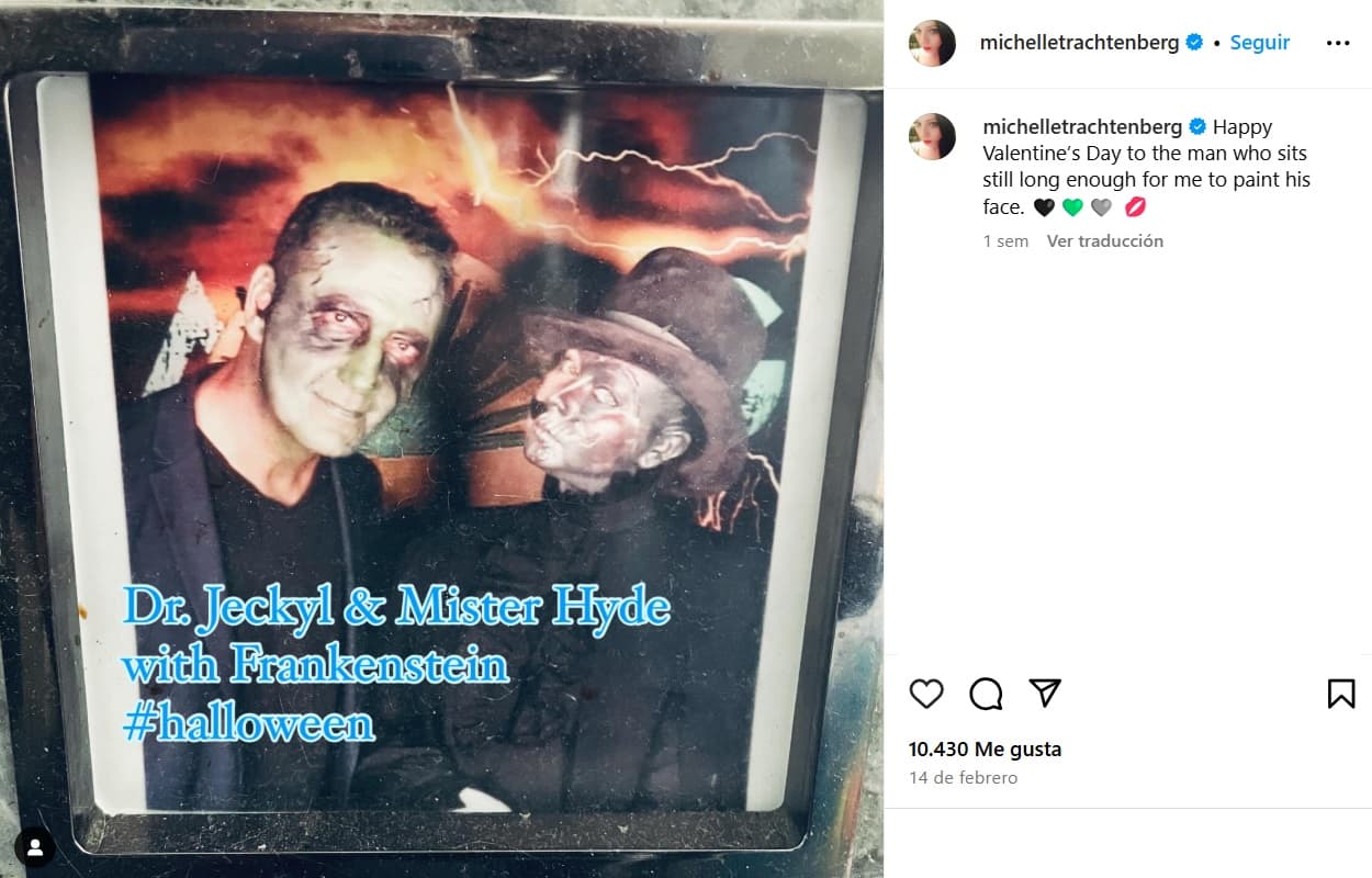 Michelle Trachtenberg dedicó un mensaje a Jay Cohen en San Valentín.