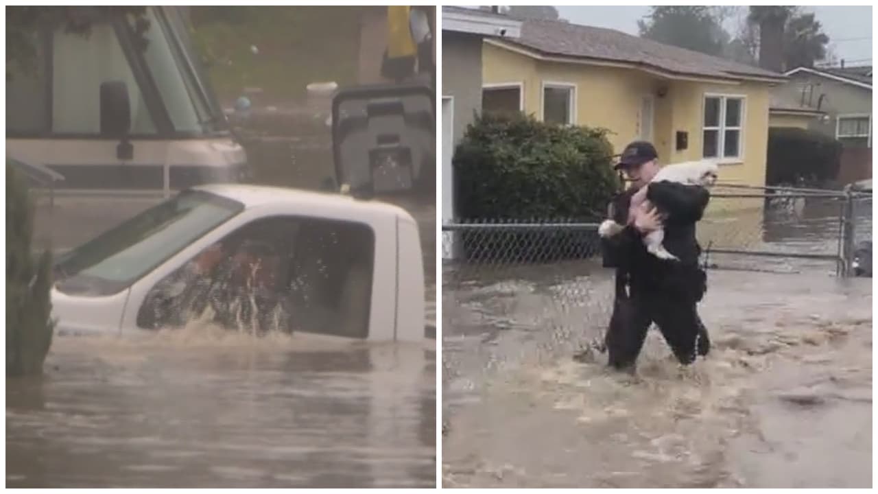 “El agua entró como si fuera mar”, expresó Juana Arredondo, cuya casa quedó este lunes casi inhabitable, tras inundarse a raíz de las fuertes lluvias que una tormenta dejó al sur de California.