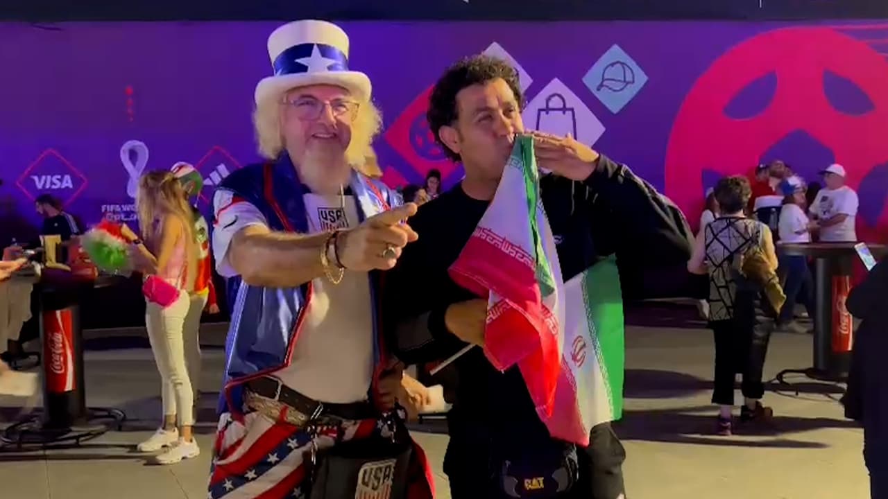 ¡Es una fiesta! Fans de Team USA e Irán conviven en la fiesta del futbol