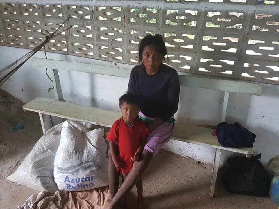 Muchos de los indígenas venezolanos que buscan refugio en Guyana son mujeres embarazadas y niños.