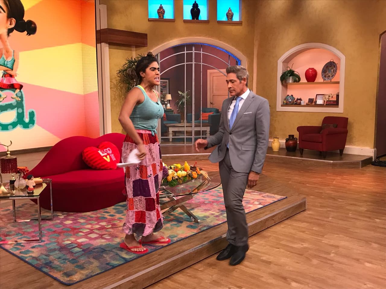 Parece que Johnny tenía algo que reclamar, aunque Mela le explicó que no era de él ni mucho menos de la polémica que se armó con el chef Franco Noriega de lo que ella estaba hablando.