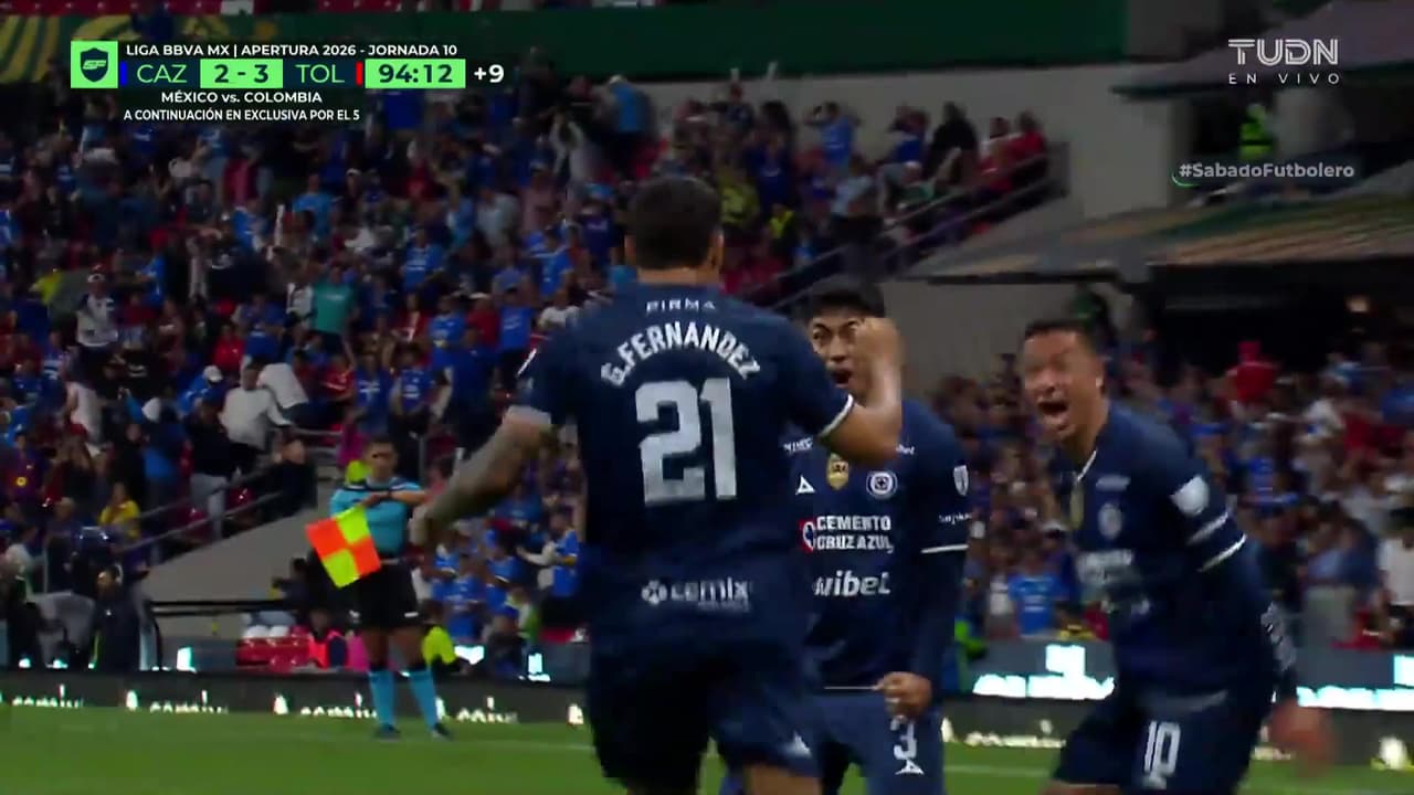¡Qué locura! Doblete del Toro Fernández para el empate ante Toluca