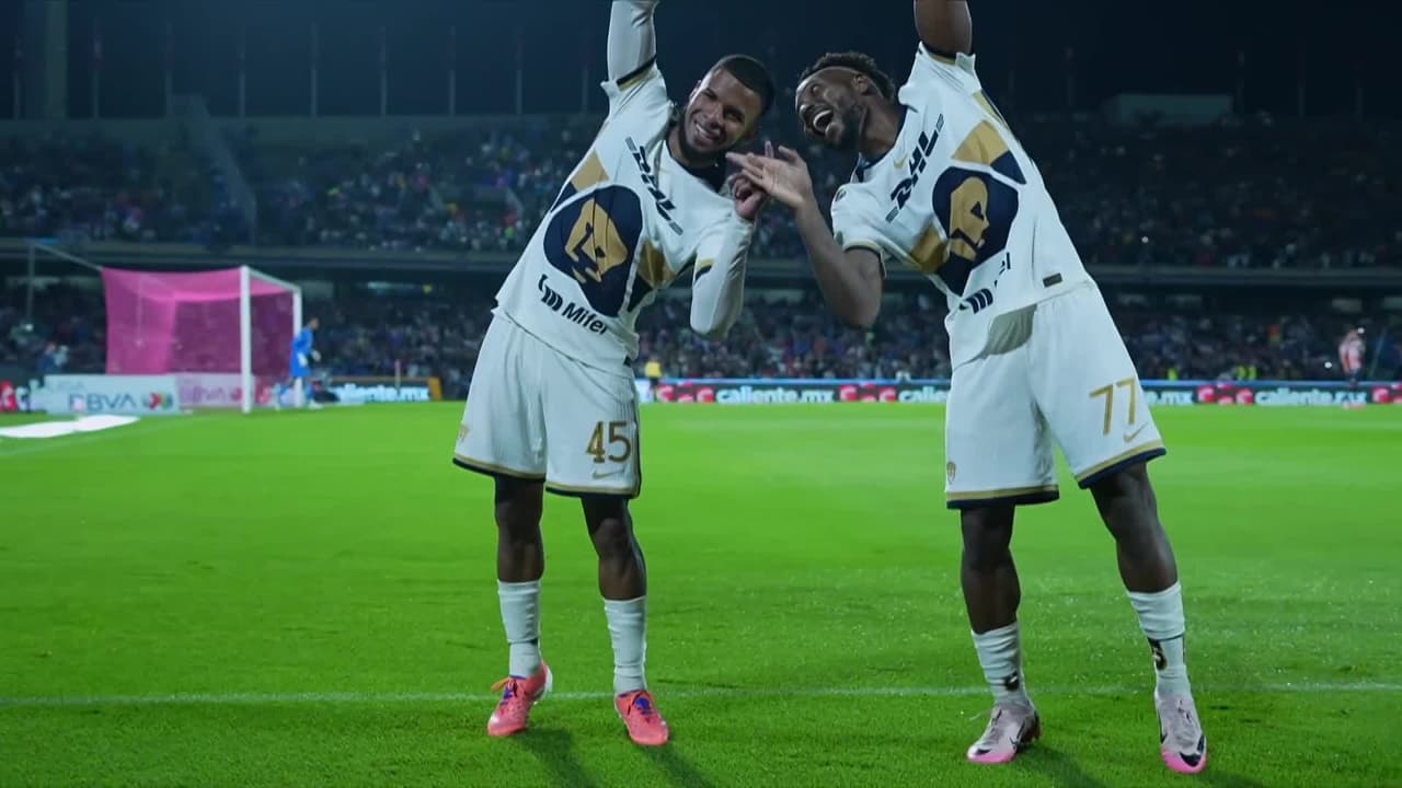 ¡Gol de Pumas! Pedro Vite se encuentra el balón y abre el marcador