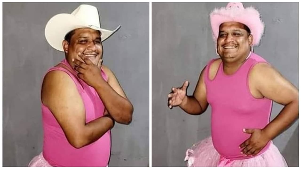 Papá mexicano rompe estereotipos y se viste de Barbie para ir con su hija a estreno de la película