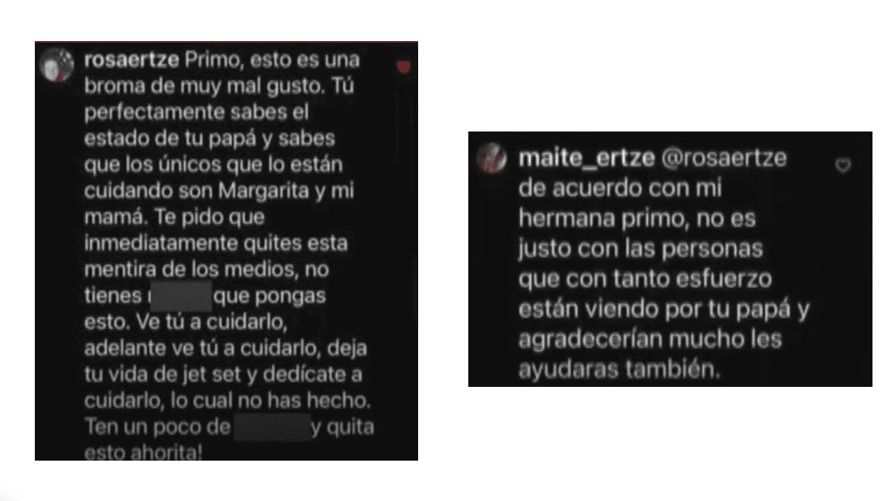 Primas de Leonardo García desmienten su comunicado.