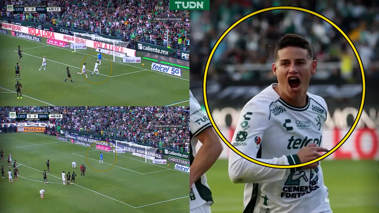 "Gol, hijo e' p…": James se engancha con portero de FC Juárez 