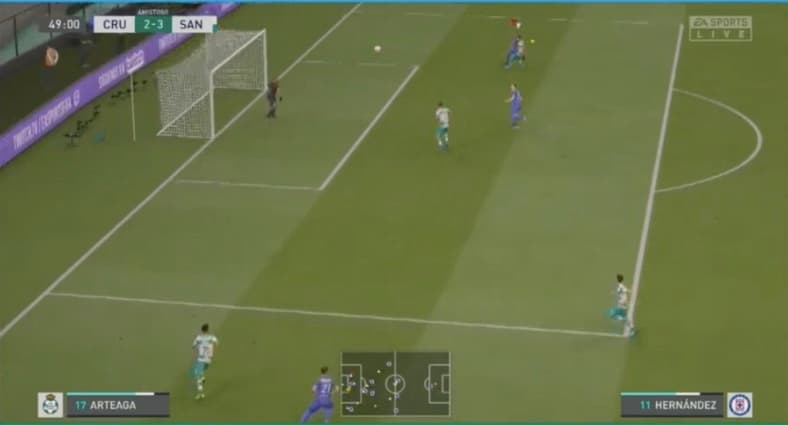 Cruz Azul no logra salir del sótano y esta vez caen frente al Santos de Eduardo Aguirre con un marcador de 3-4.