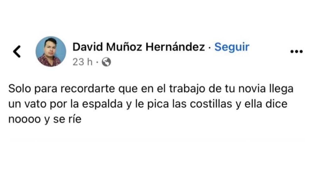 Publicación que originó el meme "piquete de costillas"