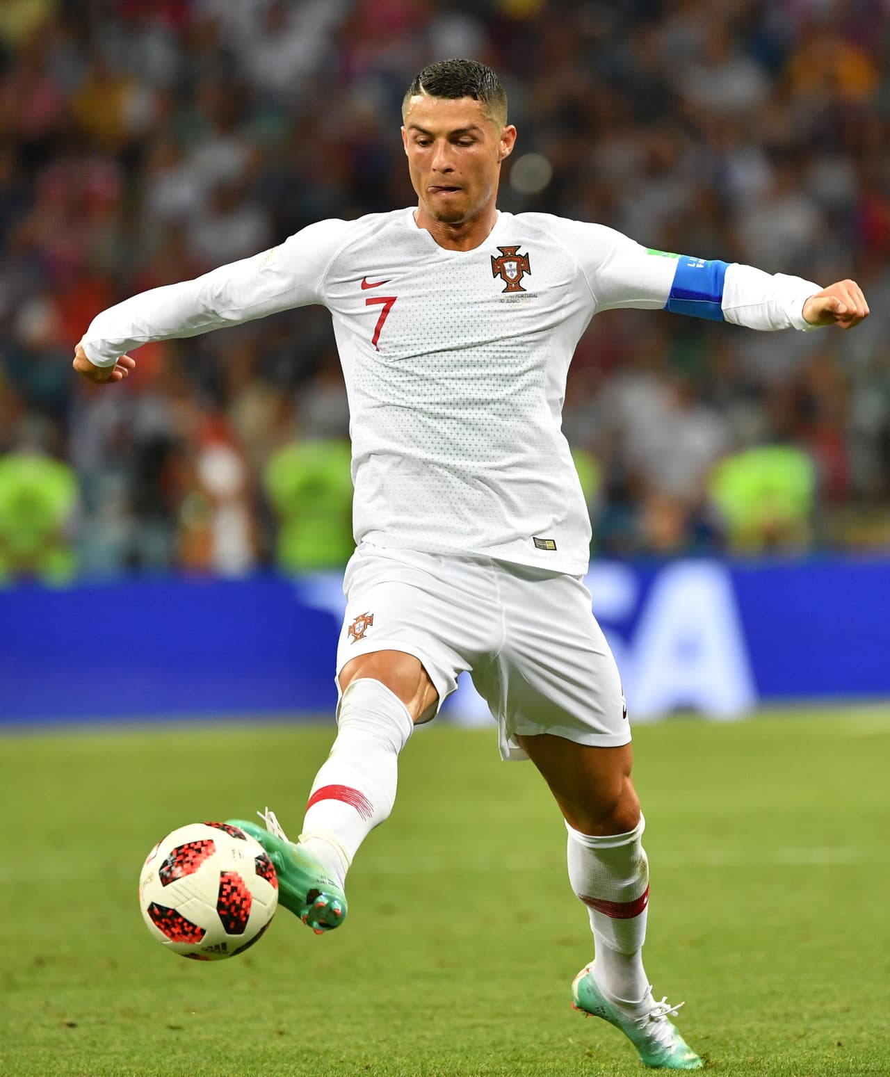 El futbolista Cristiano Ronaldo fue convocado para participar en el Mundial de Rusia 2018 como parte de la Selección de Portugal.