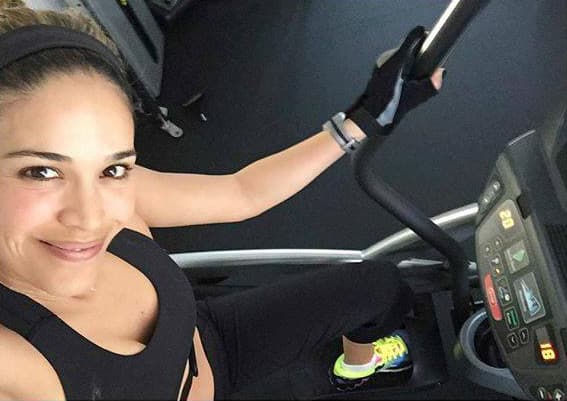 Karla quería llegar a los 40 mejor que nunca y desde el 20 de enero trabajó duro en el gimnasio.