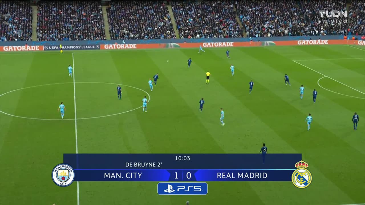 ¡GOL!  anota para Manchester City. Gabriel Jesus