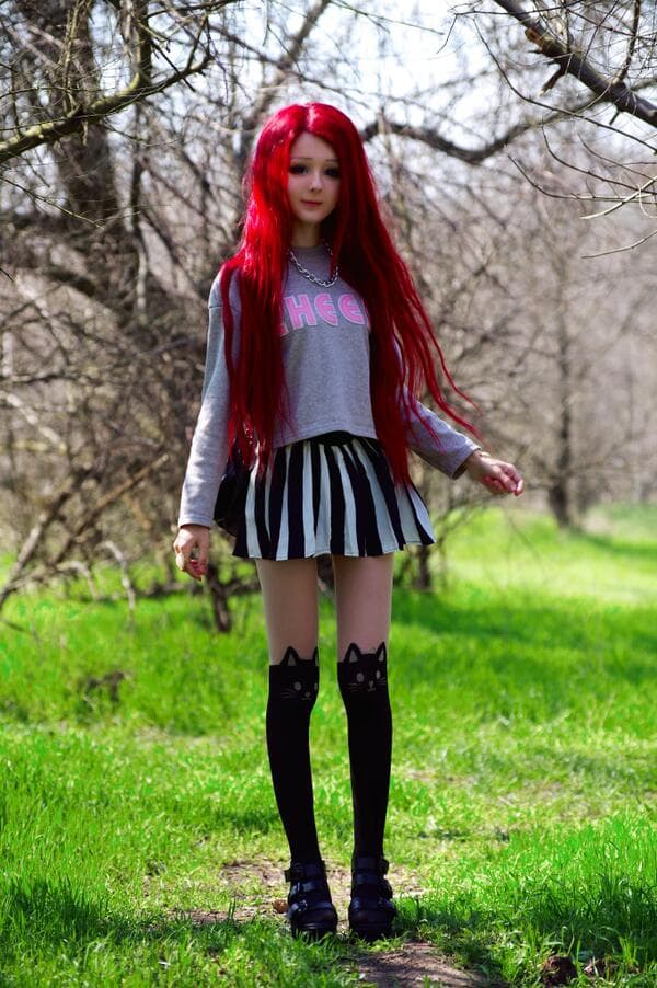 Anastasiya Shpagina es una joven ucraniana que se maquilla para parecer un dibujo animado.