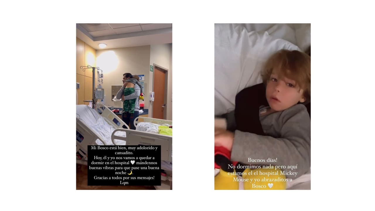 El hijo de Brandon Peniche se recupera en el hospital.