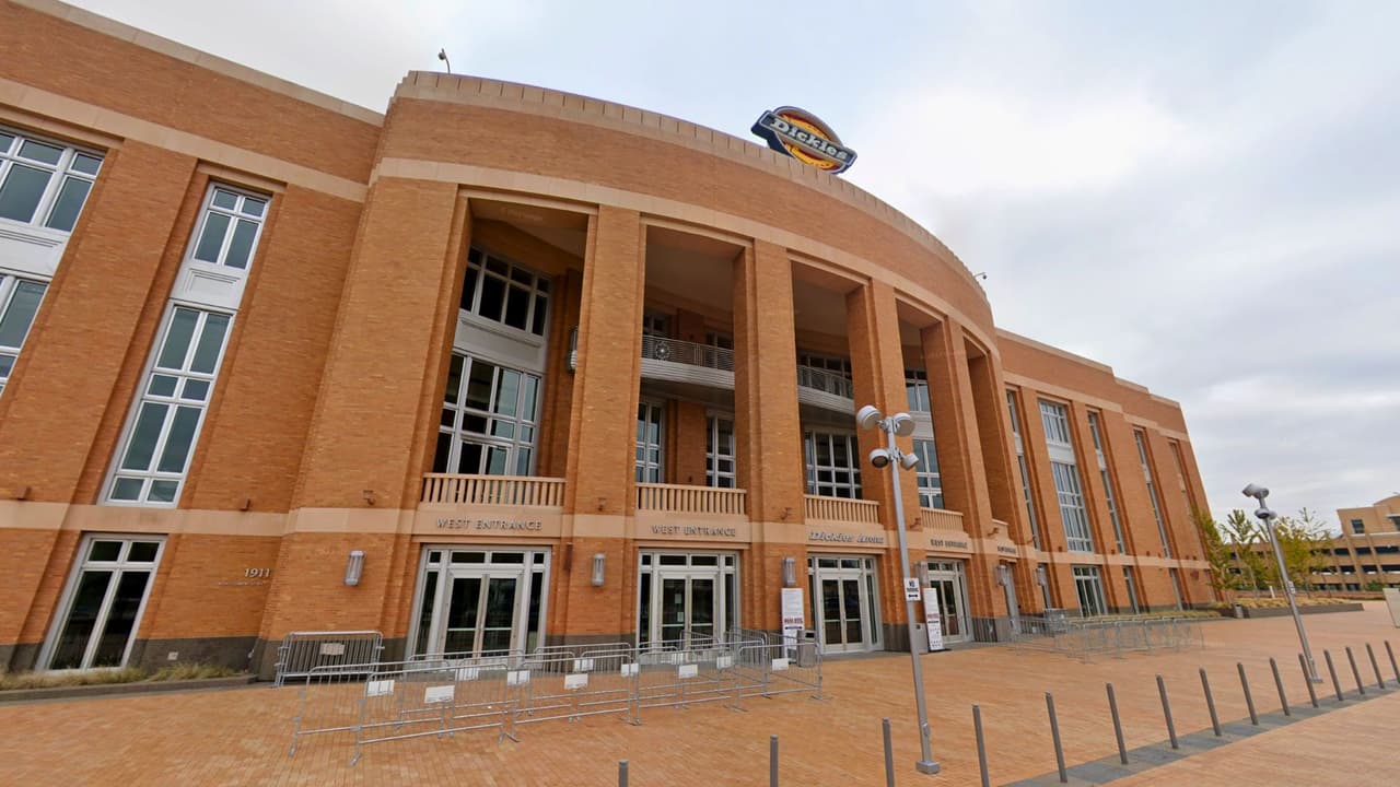 Fachada de Dickies Arena en la ciudad de Fort Worth.