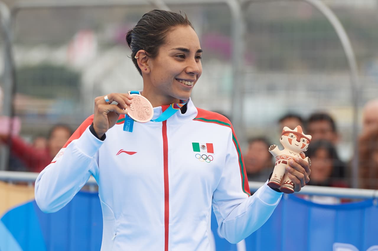 Cecilia Pérez logró el bronce del Triatlón en Lima 2019