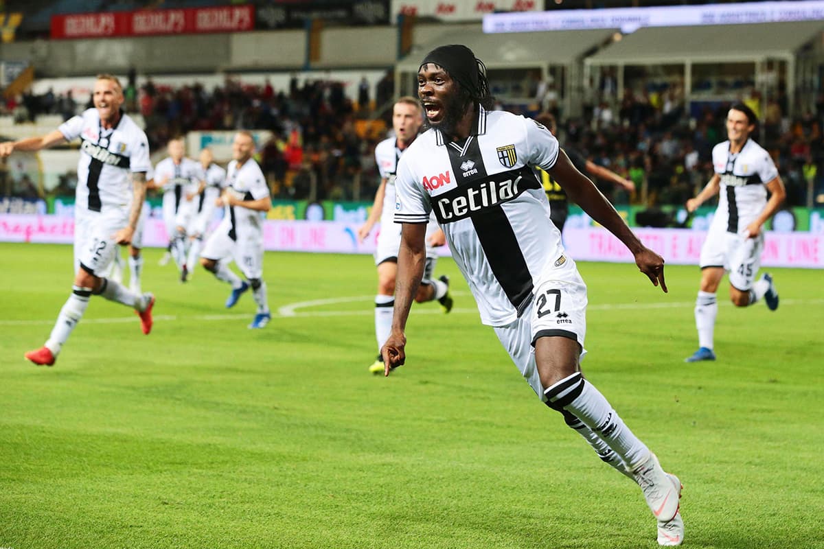 Fue al minuto 33 en el que Gervinho marcó el 1-1 para el Parma, que esta temporada es uno de los recién ascendidos a la máxima categoría del fútbol italiano.