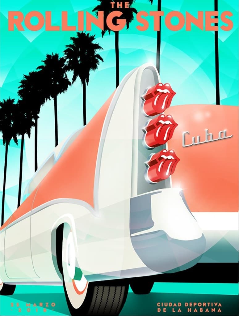 Con coloridos carteles como este se anunció con bombo y platillo el magno concierto...