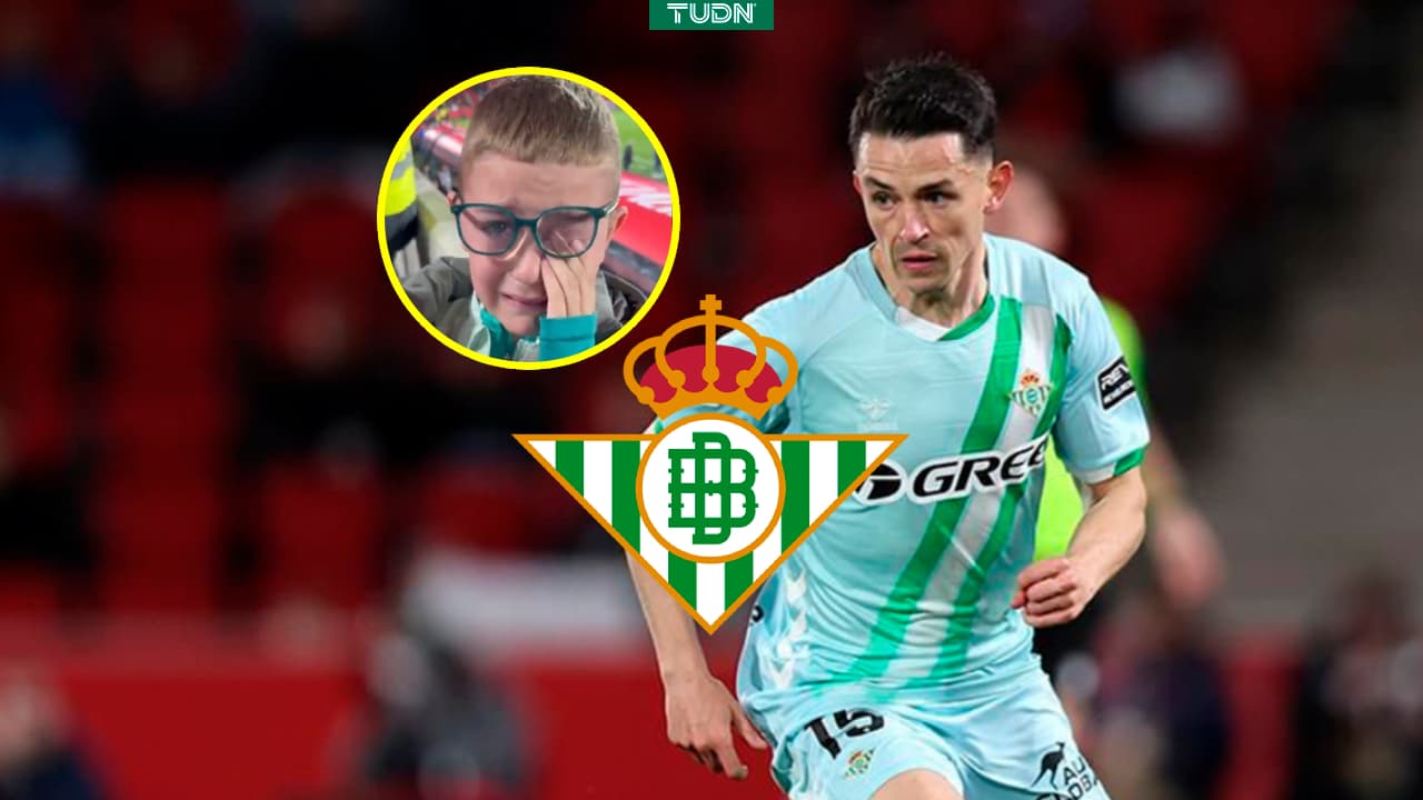 Álvaro Fidalgo hace llorar a niño del Betis con emotivo gesto