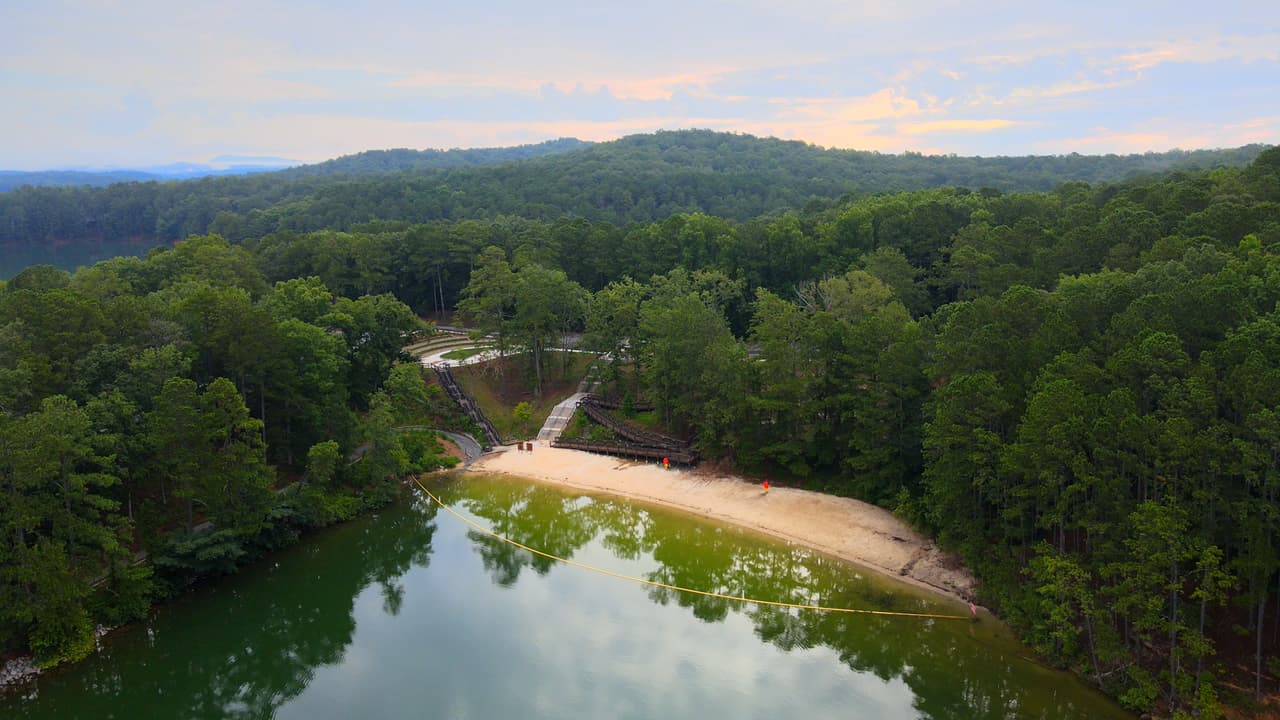 Otro de los atractivos del parque es su playa.